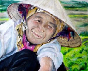 Voir le détail de cette oeuvre: Paysanne au Vietnam 