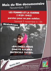 Racontez nous Ginette Kolinka Racontez nous Ginette Kolinka